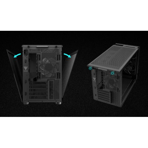 Корпус Gamdias ATHENA M4M Tempered Glass без БП (4711514503777) Black купить в Украине: Киев, Днепр, Харьков, Одесса  | Проверка совместимости, низкая цена, отзывы, характеристики от TELEMART фото