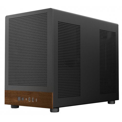 Корпус Gamdias ATHENA M4M Tempered Glass без БЖ (4711514503784) Black/Wood купити в Україні: Київ, Львів, Хмельницький, Тернопіль | Перевірка сумісності, низька ціна, відгуки, характеристики від TELEMART фото