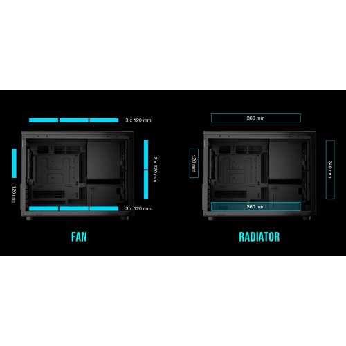 Корпус Gamdias ATHENA M4M Tempered Glass без БЖ (4711514503784) Black/Wood купити в Україні: Київ, Львів, Хмельницький, Тернопіль | Перевірка сумісності, низька ціна, відгуки, характеристики від TELEMART фото