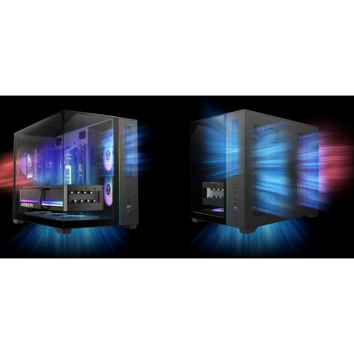 Корпус Gamdias ATLAS M3M Tempered Glass без БП (4711514503807) Black купить в Украине: Киев, Днепр, Харьков, Одесса  | Проверка совместимости, низкая цена, отзывы, характеристики от TELEMART фото
