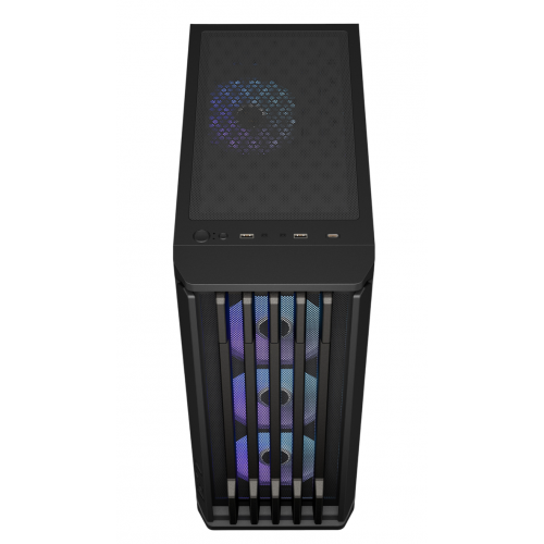 Корпус Gamdias AURA GC11 ARGB Tempered Glass без БП (4711514503760) Black купить в Украине: Киев, Днепр, Харьков, Одесса  | Проверка совместимости, низкая цена, отзывы, характеристики от TELEMART фото