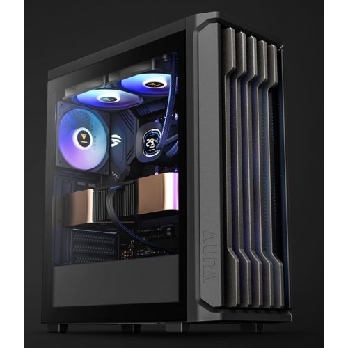 Корпус Gamdias AURA GC11 ARGB Tempered Glass без БП (4711514503760) Black купить в Украине: Киев, Днепр, Харьков, Одесса  | Проверка совместимости, низкая цена, отзывы, характеристики от TELEMART фото