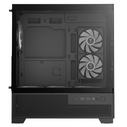 Корпус Gamdias AURA GC12 ARGB Tempered Glass без БП (4711514503821) Black купить в Украине: Киев, Днепр, Харьков, Одесса  | Проверка совместимости, низкая цена, отзывы, характеристики от TELEMART фото