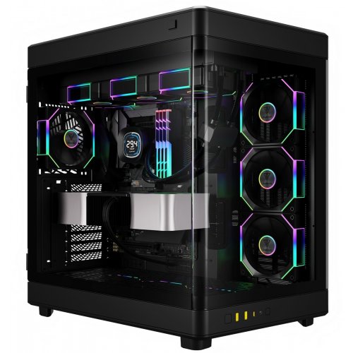 Корпус Gamdias NESO P1 PRO Tempered Glass без БЖ (4711514500424) Black купити в Україні: Київ, Львів, Хмельницький, Тернопіль | Перевірка сумісності, низька ціна, відгуки, характеристики від TELEMART фото