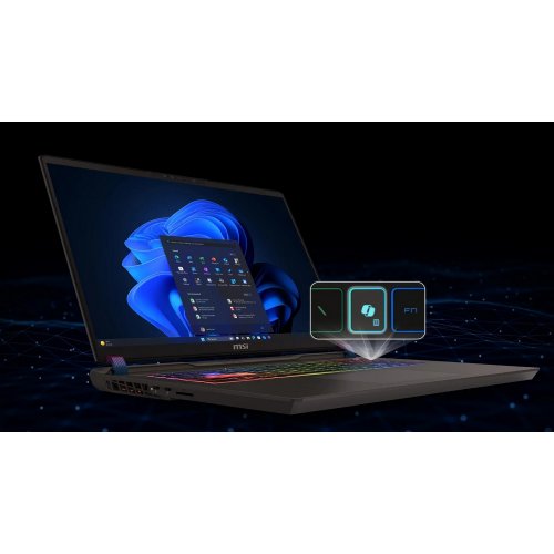 Ноутбук MSI Vector 17 HX AI A2XWIG (A2XWIG-043UA) Cosmos Gray купити в Україні: Київ, Львів, Хмельницький, Тернопіль | Низька ціна, відгуки, характеристики від TELEMART фото