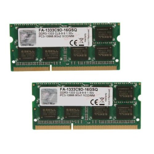 Продати ОЗП G.Skill DDR3 16GB (2x8GB) 1333Mhz for Mac (FA-1333C9D-16GSQ) за Trade-In у інтернет-магазині Телемарт - Київ, Дніпро, Україна фото