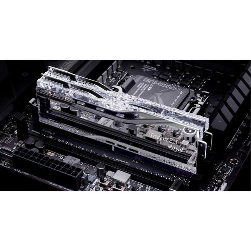 ОЗП G.Skill DDR5 64GB (2x32GB) 6000Mhz Trident Z5 Royal Silver (F5-6000J2836G32GX2-TR5S) купити в Україні: Київ, Львів, Хмельницький, Тернопіль | Перевірка сумісності, низька ціна, відгуки, характеристики від TELEMART фото
