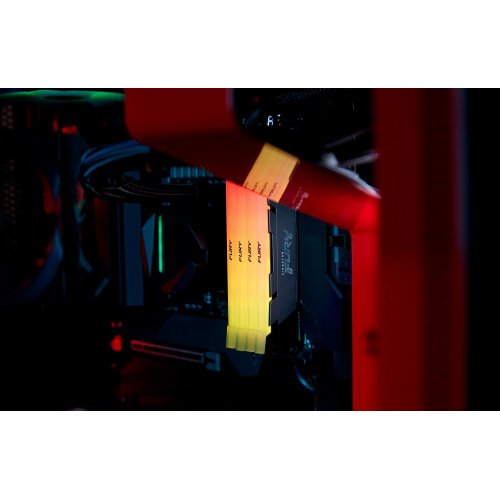 ОЗУ Kingston DDR4 32GB 3200Mhz FURY Renegade RGB Black (KF432C16RB2A/32) купить в Украине: Киев, Днепр, Харьков, Одесса  | Проверка совместимости, низкая цена, отзывы, характеристики от TELEMART фото