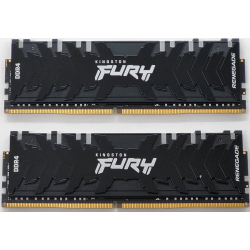 Озу Kingston DDR4 16GB (2x8GB) 3200Mhz FURY Renegade RGB Black (KF432C16RBAK2/16) (Восстановлено продавцом, 807492) купить в Украине: Киев, Днепр, Харьков, Одесса  | Проверка совместимости, низкая цена, отзывы, характеристики от TELEMART фото