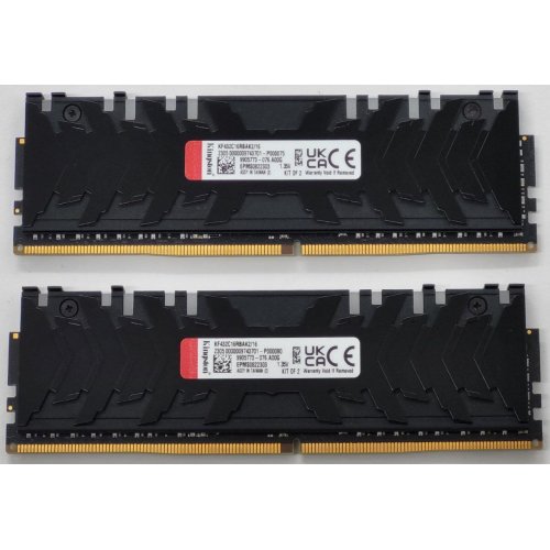 Озу Kingston DDR4 16GB (2x8GB) 3200Mhz FURY Renegade RGB Black (KF432C16RBAK2/16) (Восстановлено продавцом, 807492) купить в Украине: Киев, Днепр, Харьков, Одесса  | Проверка совместимости, низкая цена, отзывы, характеристики от TELEMART фото