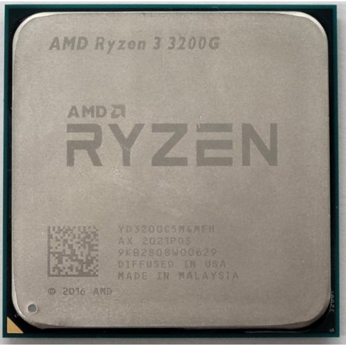 Процесор AMD Ryzen 3 3200G 3.6(4)GHz 4MB sAM4 Tray (YD3200C5M4MFH) (Відновлено продавцем, 807739) купити в Україні: Київ, Львів, Хмельницький, Тернопіль | Перевірка сумісності, низька ціна, відгуки, характеристики від TELEMART фото