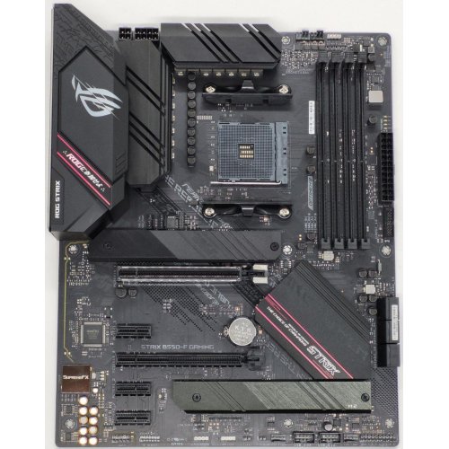 Материнская плата Asus ROG STRIX B550-F GAMING (sAM4, AMD B550) (Восстановлено продавцом, 807763) купить в Украине: Киев, Днепр, Харьков, Одесса  | Проверка совместимости, низкая цена, отзывы, характеристики от TELEMART фото