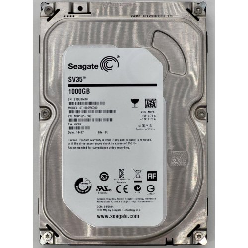 Жесткий диск Seagate SV35 1TB 64MB 7200RPM 3.5" (ST1000VX000) (Восстановлено продавцом, 807770) купить в Украине: Киев, Днепр, Харьков, Одесса  | Проверка совместимости, низкая цена, отзывы, характеристики от TELEMART фото