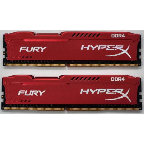 Озу Kingston DDR4 16GB (2x8GB) 3466Mhz HyperX Fury Red (HX434C19FR2K2/16) (Восстановлено продавцом, 807784) купить в Украине: Киев, Днепр, Харьков, Одесса  | Проверка совместимости, низкая цена, отзывы, характеристики от TELEMART фото