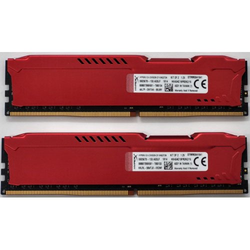 Озу Kingston DDR4 16GB (2x8GB) 3466Mhz HyperX Fury Red (HX434C19FR2K2/16) (Восстановлено продавцом, 807784) купить в Украине: Киев, Днепр, Харьков, Одесса  | Проверка совместимости, низкая цена, отзывы, характеристики от TELEMART фото