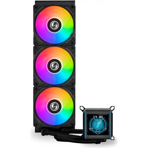 Уценка готовая сво Lian Li Galahad II LCD 360 (G89.GA2ALCD36B.00) Black (Вскрытая упаковка, 807835) купить в Украине: Киев, Днепр, Харьков, Одесса  | Проверка совместимости, низкая цена, отзывы, характеристики от TELEMART фото