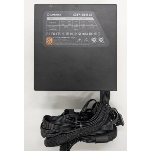 Блок питания GAMEMAX GP-750 750W (GP-750) (Восстановлено продавцом, 808060) купить в Украине: Киев, Днепр, Харьков, Одесса  | Проверка совместимости, низкая цена, отзывы, характеристики от TELEMART фото