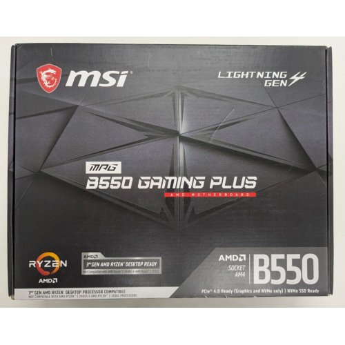 Материнская плата MSI MPG B550 GAMING PLUS (sAM4, AMD B550) (Восстановлено продавцом, 808132) купить в Украине: Киев, Днепр, Харьков, Одесса  | Проверка совместимости, низкая цена, отзывы, характеристики от TELEMART фото