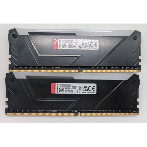 Озп Kingston DDR4 16GB (2x8GB) 3200Mhz FURY Beast RGB Black (KF432C16BB2AK2/16) (Відновлено продавцем, 808194) купити в Україні: Київ, Львів, Хмельницький, Тернопіль | Перевірка сумісності, низька ціна, відгуки, характеристики від TELEMART фото