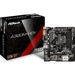 Материнська плата AsRock A320M-HDV (sAM4, AMD A320) (Відновлено продавцем, 808211)