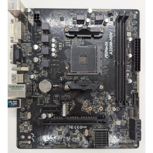 Материнская плата AsRock A320M-HDV (sAM4, AMD A320) (Восстановлено продавцом, 808211) купить в Украине: Киев, Днепр, Харьков, Одесса  | Проверка совместимости, низкая цена, отзывы, характеристики от TELEMART фото