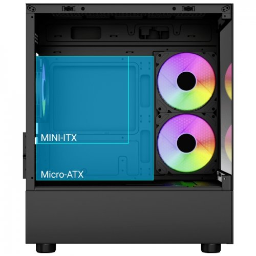 Корпус Aerocool Viewport Mini-G-V2 Tempered Glass без БП (ACCM-ES09133.21) White купить в Украине: Киев, Днепр, Харьков, Одесса  | Проверка совместимости, низкая цена, отзывы, характеристики от TELEMART фото
