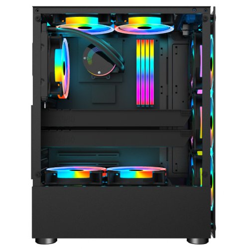 Корпус 1stPlayer V2-A-BK-4F1 без БП Black купить в Украине: Киев, Днепр, Харьков, Одесса  | Проверка совместимости, низкая цена, отзывы, характеристики от TELEMART фото