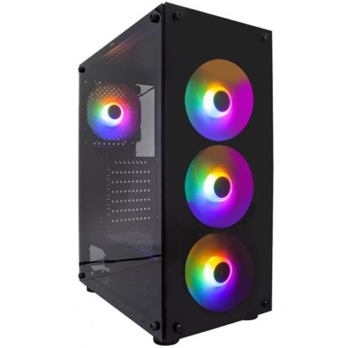 Корпус 1stPlayer V3-B-BK-4F1 без БП Black купить в Украине: Киев, Днепр, Харьков, Одесса  | Проверка совместимости, низкая цена, отзывы, характеристики от TELEMART фото