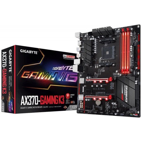 Материнская плата Gigabyte GA-AX370-GAMING K3 (sAM4, AMD X370) (Восстановлено продавцом, 808435) купить в Украине: Киев, Днепр, Харьков, Одесса  | Проверка совместимости, низкая цена, отзывы, характеристики от TELEMART фото
