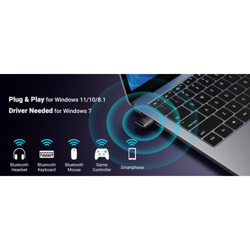 Bluetooth адаптер Ugreen CM748 Bluetooth 5.4 (35058) Black купити в Україні: Київ, Львів, Хмельницький, Тернопіль | Низька ціна, відгуки, характеристики від TELEMART фото