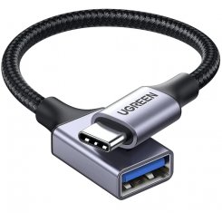 Кабель Ugreen US378 USB Type-C to USB 3.0 0.15m (70889) Black