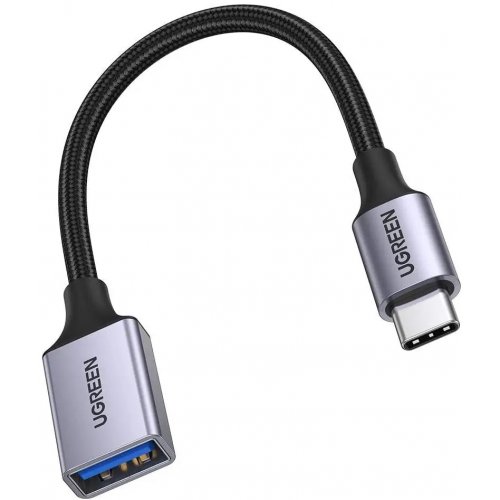 Кабель Ugreen US378 USB Type-C to USB 3.0 0.15m (70889) Black купити в Україні: Київ, Львів, Хмельницький, Тернопіль | Низька ціна, відгуки, характеристики від TELEMART фото