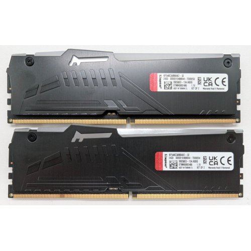 Озу Kingston DDR5 32GB (2x16GB) 4800MHz FURY Beast RGB Black (KF548C38BBAK2-32) (Восстановлено продавцом, 808454) купить в Украине: Киев, Днепр, Харьков, Одесса  | Проверка совместимости, низкая цена, отзывы, характеристики от TELEMART фото
