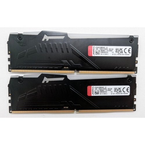 Озп Kingston DDR5 32GB (2x16GB) 6000Mhz FURY Beast RGB Black (KF560C30BBAK2-32) (Відновлено продавцем, 808455) купити в Україні: Київ, Львів, Хмельницький, Тернопіль | Перевірка сумісності, низька ціна, відгуки, характеристики від TELEMART фото