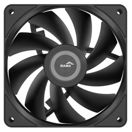 Кулер для корпуса SAMA FZ12 (FZ12-BKXX1TOX-G) Black купити в Україні: Київ, Львів, Хмельницький, Тернопіль, Івано-Франківськ | Перевірка сумісності, низька ціна, відгуки, характеристики від TELEMART фото