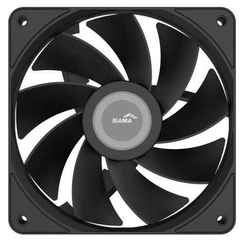 Кулер для корпуса SAMA FZ12R (FZ12-BKXX1TOR-G) Black купити в Україні: Київ, Львів, Хмельницький, Тернопіль, Івано-Франківськ | Перевірка сумісності, низька ціна, відгуки, характеристики від TELEMART фото
