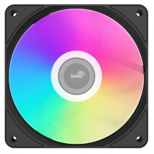 Кулер для корпуса SAMA FZ12 ARGB (FZ12-BKAM1TOX-G) Black купить в Украине: Киев, Днепр, Харьков, Одесса  | Проверка совместимости, низкая цена, отзывы, характеристики от TELEMART фото