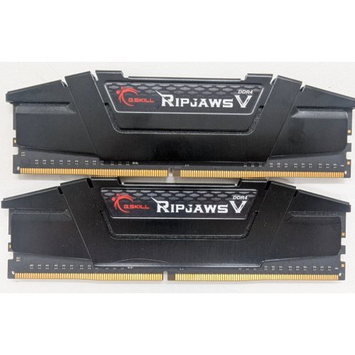 Озу G.Skill DDR4 32GB (2x16GB) 4400Mhz Ripjaws V (F4-4400C19D-32GVK) (Восстановлено продавцом, 808554) купить в Украине: Киев, Днепр, Харьков, Одесса  | Проверка совместимости, низкая цена, отзывы, характеристики от TELEMART фото
