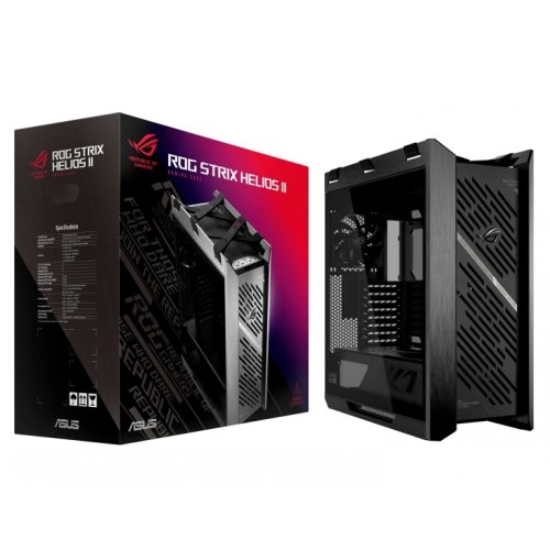 Корпус Asus ROG Strix Helios II GX601S Tempered Glass без БП (90DC00W0-B39000) Black купить в Украине: Киев, Днепр, Харьков, Одесса  | Проверка совместимости, низкая цена, отзывы, характеристики от TELEMART фото