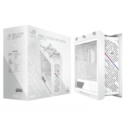 Корпус Asus ROG Strix Helios II GX601S Tempered Glass без БП (90DC00W3-B39000) White купить в Украине: Киев, Днепр, Харьков, Одесса  | Проверка совместимости, низкая цена, отзывы, характеристики от TELEMART фото