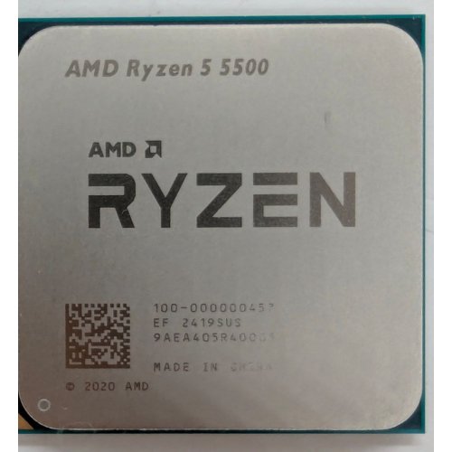 Процесор AMD Ryzen 5 5500 3.6(4.2)GHz 16MB sAM4 Tray (100-000000457) (Відновлено продавцем, 808751) купити в Україні: Київ, Львів, Хмельницький, Тернопіль | Перевірка сумісності, низька ціна, відгуки, характеристики від TELEMART фото