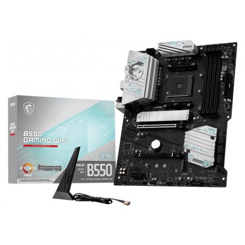 Материнська плата MSI B550 GAMING WIFI (sAM4, AMD B550) купити в Україні: Київ, Львів, Хмельницький, Тернопіль | Перевірка сумісності, низька ціна, відгуки, характеристики від TELEMART фото
