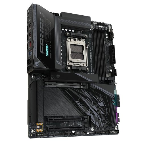 Материнская плата Gigabyte X870E AORUS ELITE X3D (sAM5, AMD X870E) купить в Украине: Киев, Днепр, Харьков, Одесса  | Проверка совместимости, низкая цена, отзывы, характеристики от TELEMART фото