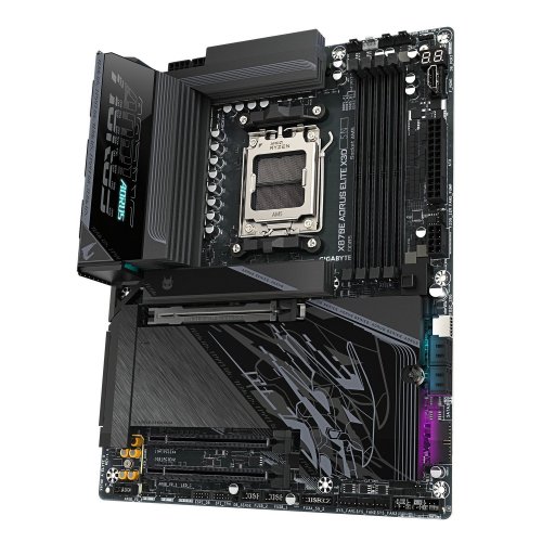 Материнская плата Gigabyte X870E AORUS ELITE X3D (sAM5, AMD X870E) купить в Украине: Киев, Днепр, Харьков, Одесса  | Проверка совместимости, низкая цена, отзывы, характеристики от TELEMART фото