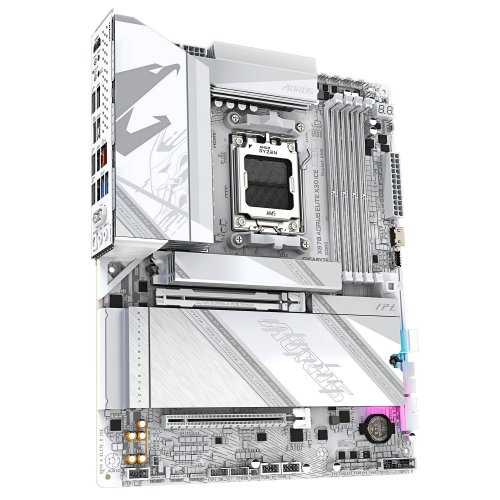 Материнська плата Gigabyte X870 AORUS ELITE X3D ICE (sAM5, AMD X870) купити в Україні: Київ, Львів, Хмельницький, Тернопіль | Перевірка сумісності, низька ціна, відгуки, характеристики від TELEMART фото