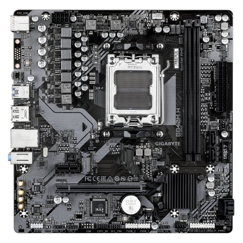 Материнская плата Gigabyte B840M H (sAM5, AMD B840) купить в Украине: Киев, Днепр, Харьков, Одесса  | Проверка совместимости, низкая цена, отзывы, характеристики от TELEMART фото