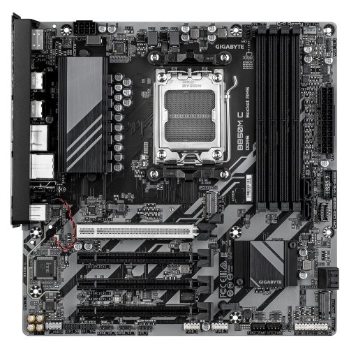 Материнская плата Gigabyte B850M C (sAM5, AMD B850) купить в Украине: Киев, Днепр, Харьков, Одесса  | Проверка совместимости, низкая цена, отзывы, характеристики от TELEMART фото