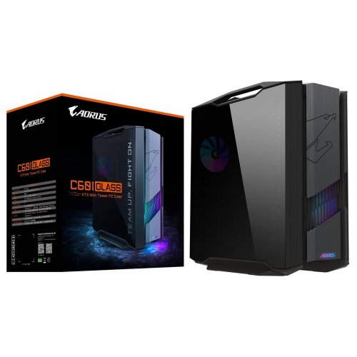 Корпус Gigabyte AORUS C601 Glass Global без БЖ (GB-AC601G GLOBAL) Black купити в Україні: Київ, Львів, Хмельницький, Тернопіль | Перевірка сумісності, низька ціна, відгуки, характеристики від TELEMART фото