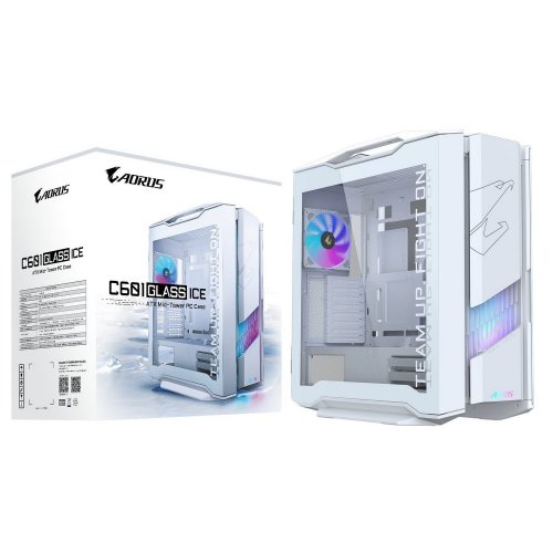 Корпус Gigabyte AORUS C601 Glass Global без БЖ (GB-AC601GI GLOBAL) Ice купити в Україні: Київ, Львів, Хмельницький, Тернопіль | Перевірка сумісності, низька ціна, відгуки, характеристики від TELEMART фото