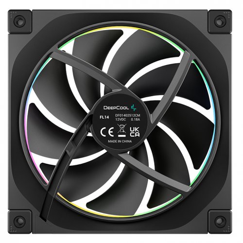 Кулер для корпуса Deepcool FL14 (R-FL14-BKAPN1-G) Black купить в Украине: Киев, Днепр, Харьков, Одесса  | Проверка совместимости, низкая цена, отзывы, характеристики от TELEMART фото